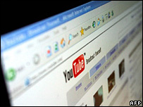 A computer shows YouTube (file image)