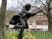 Sculpture of Harry Potter in Leicester Square, London, 2020