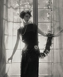 Desiree Lubovska in a dress by Jean Patou (c. 1921)