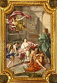Anton Raphael Mengs, The Triumph of History over Time (Allegory of the Museum Clementinum), ceiling fresco in the Camera dei Papiri, Vatican Library