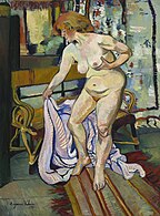 Suzanne Valadon, Nude with drapery, 1921