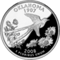Oklahoma quarter dollar coin