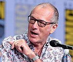 Dave Gibbons speaking at the 2017 San Diego Comic-Con