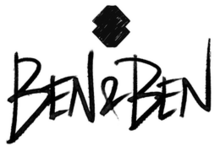 A graphic design of the name Ben&Ben
