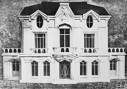 Design for the façade of La Maison Cubiste (Cubist House) by Raymond Duchamp-Villon (1912)