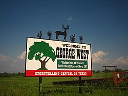 George West entrance sign