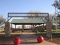 Entrance to Bicentennial Park, located across from the Borden County School