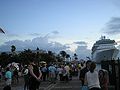 Tourists and the Majesty of the Seas