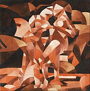 Francis Picabia, The Dance at the Spring, 1912, oil on canvas, 47 7/16 × 47 1/2 inches (120.5 × 120.6 cm), Philadelphia Museum of Art, Philadelphia