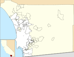 Naval Training Center San Diego is located in San Diego County, California