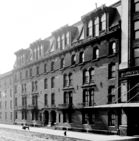 Image of the Stuyvesant Apartments in 1934