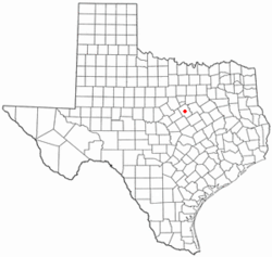 Location of Meridian, Texas