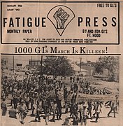Fatigue Press GI Underground Newspaper May 1970 – 1000 GIs march against the war.