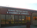 Dumas Visitor Center and Chamber of Commerce office on United States Highway 287 south