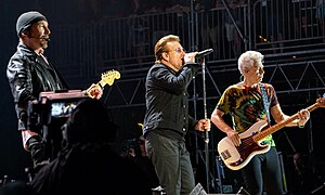 U2 on the Joshua Tree Tour 2017, their eighth annual highest-grossing tour