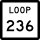State Highway Loop 236 marker