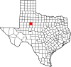 State map highlighting Scurry County