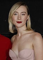 A head-and-shoulder shot of Saoirse Ronan at the Mary Queen of Scots Edinburgh premiere in 2019