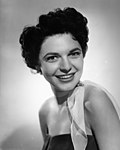 Black-and-white publicity photo of Anne Bancroft in 1952.