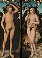 Adam and Eve by Lucas Cranach the Younger