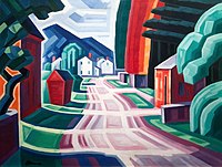 Oscar Bluemner, Form and Light, Motif in West New Jersey (1914)
