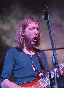 Allman performing at the Fillmore East in 1971
