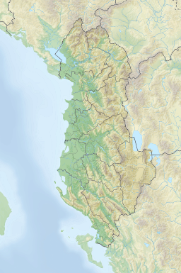 Location of the reservoir in Albania.