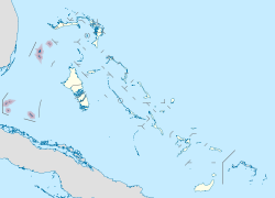 The Bahamas with Bimini highlighted on the west side