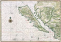 Image 7California was often depicted as an island, due to the Baja California peninsula, from the 16th to the 18th centuries, such as in this 1650 map by cartographer Johannes Vingboons. (from History of California)