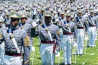 The United States Military Academy commissions officers into the United States Army.