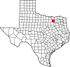State map highlighting Collin County