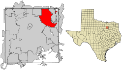 Location within Dallas County