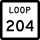 State Highway Loop 204 marker