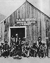 The Bar Room in 1885 Charleston, Arizona