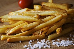 French fries seasoned with salt