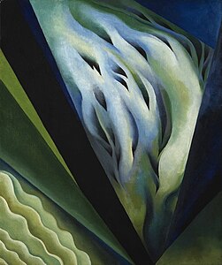 Blue and Green Music, 1921, oil on canvas, Art Institute of Chicago
