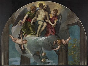 Paolo Veronese, Fragment of the Petrobelli Altarpiece: The Dead Christ with Angels, c. 1563