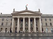 Greek hexastyle portico of the General Post Office, Dublin completed in 1818