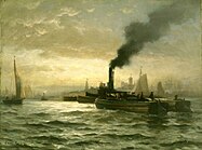 Edward Moran, New York Harbor, 1880