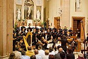 Choir and orchestra in ecclesiastical setting (Italy, 2008)