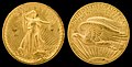 US double eagle ($20 gold coin), 1907