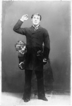 Double-exposure photograph of late-19th-century actor Richard Mansfield as Dr. Jekyll and Mr. Hyde