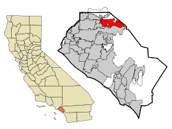 Location within California and Orange County