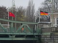 Glienicke Bridge in Potsdam/Berlin during filming