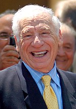 Mel Brooks in 2010 at a ceremony to give him a star on the Walk of Fame.
