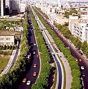 Keshavarz Boulevard of Tehran in mid 1970s