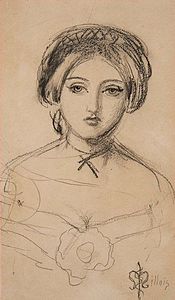 John Everett Millais, Portrait of Effie Ruskin, c. 1853