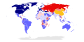 Image 21The world map of military alliances in 1980:    NATO & Western allies,     Warsaw Pact & other Soviet allies,   Non-aligned countries,   China and Albania (communist countries, but not aligned with USSR), ××× Armed resistance (from Portal:1980s/General images)