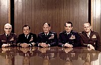 The Joint Chiefs of Staff in 1977.