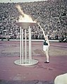 Image 11Paavo Nurmi and the Olympic flame in the opening ceremony of the 1952 Summer Olympics (from 1950s)